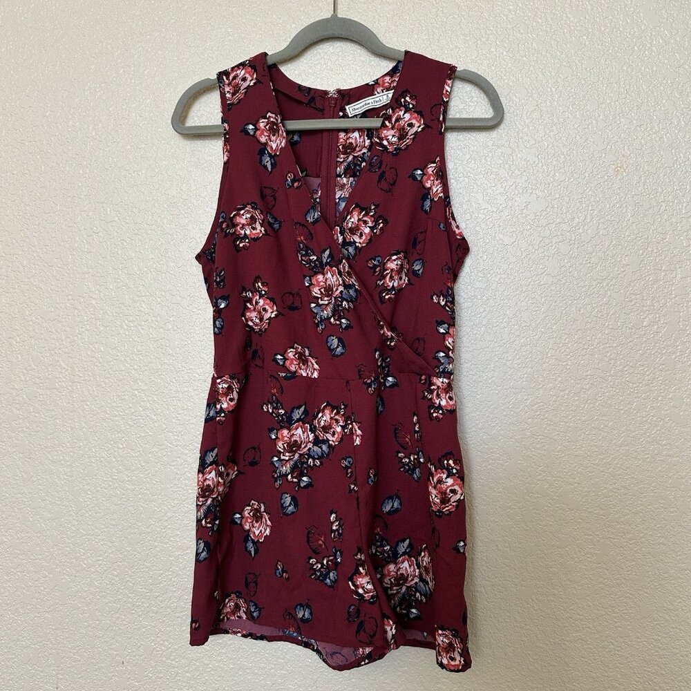 Abercrombie And Fitch Floral Romper Size 2‎ Vintage Y2k wrap top NO BELT